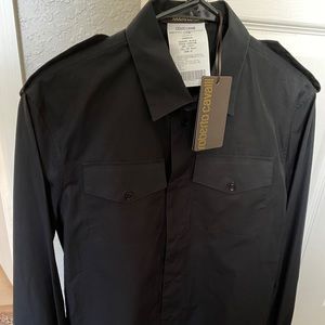 Plain black Roberto Cavalli shirt